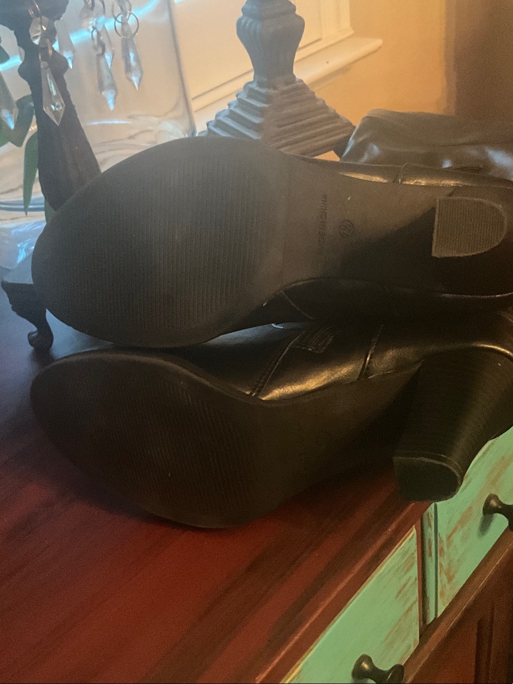 Style & Co. Black Mid-Calf Buckle Heeled Boots - Picture 5 of 12